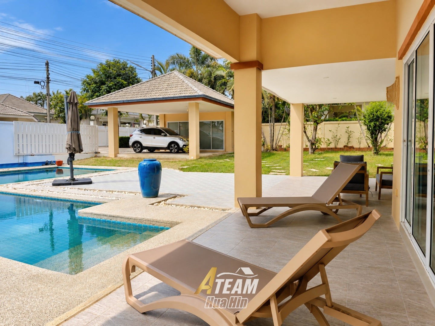 À LOUER | Quand le confort rencontre la vie tropicale | Villa avec piscine de 4 chambres | Gold Village, Hua Hin Soi 88
