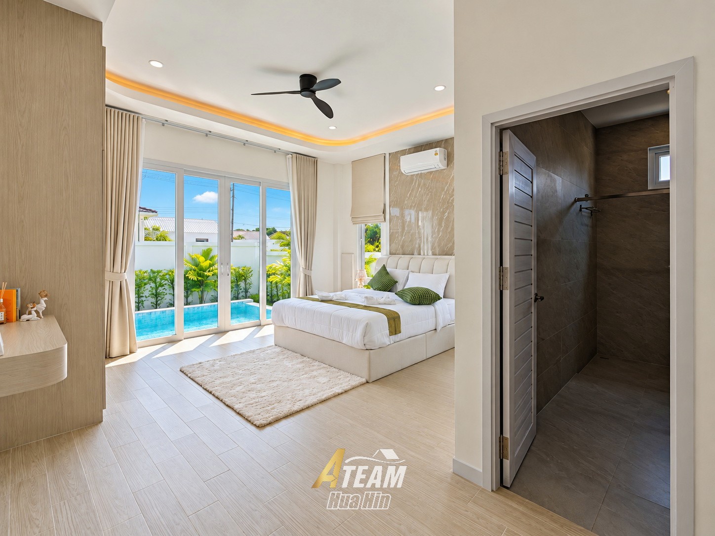 Villa neuve de 3 chambres avec piscine à vendre à Hua Hin Soi 88