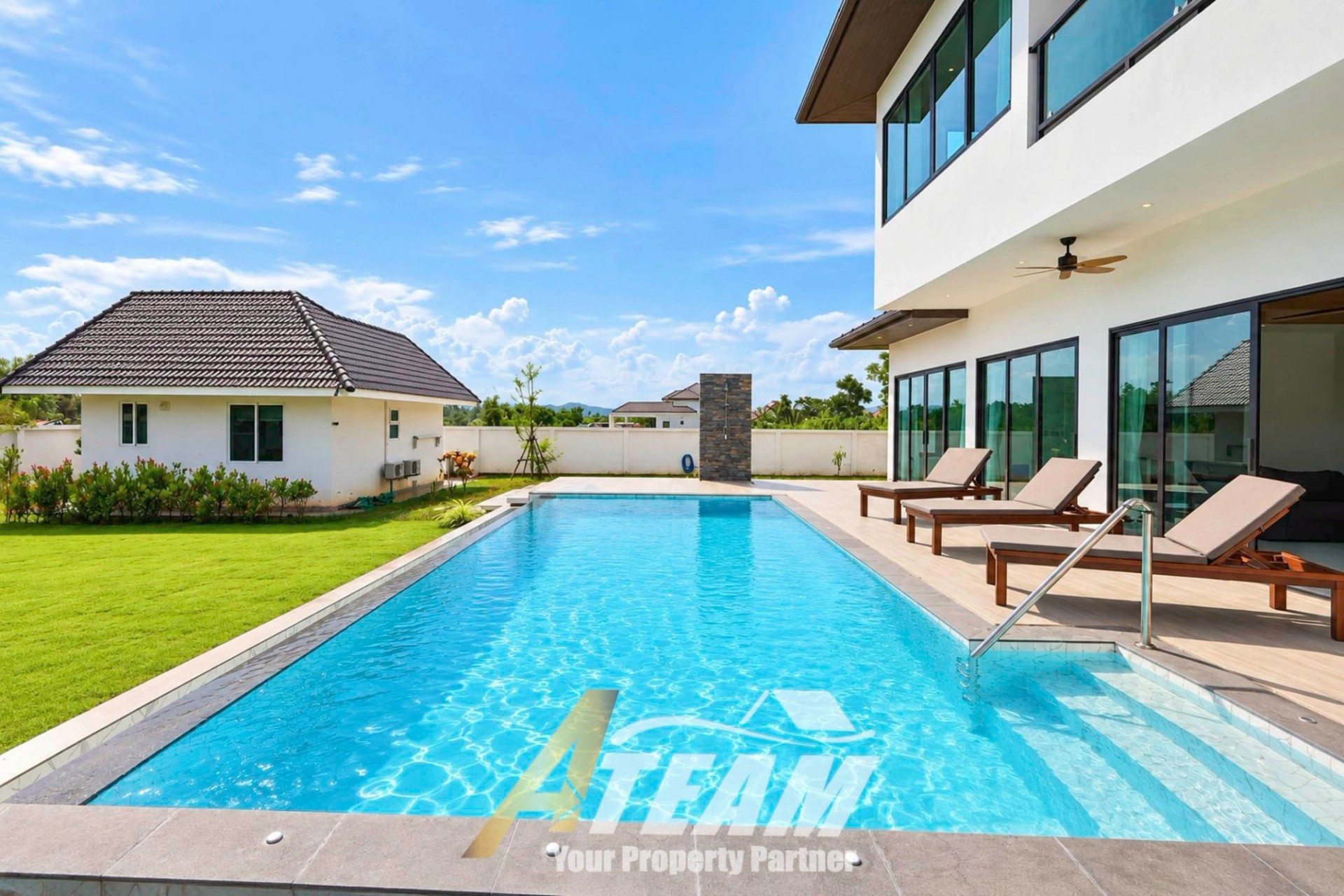 Villa de luxe avec piscine et maison d'hôtes de 6 chambres à Baan Lom Yen, Hua Hin