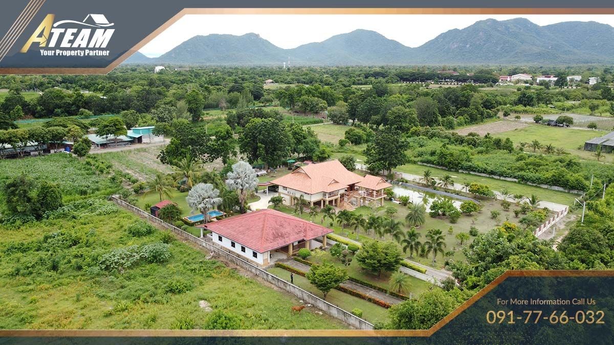 huahin house for sale chaam pool villa 3bed 2bath garden land36