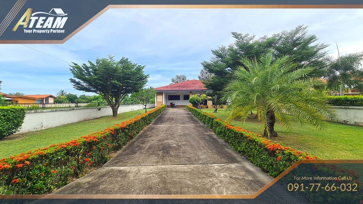 huahin house for sale chaam pool villa 3bed 2bath garden land3