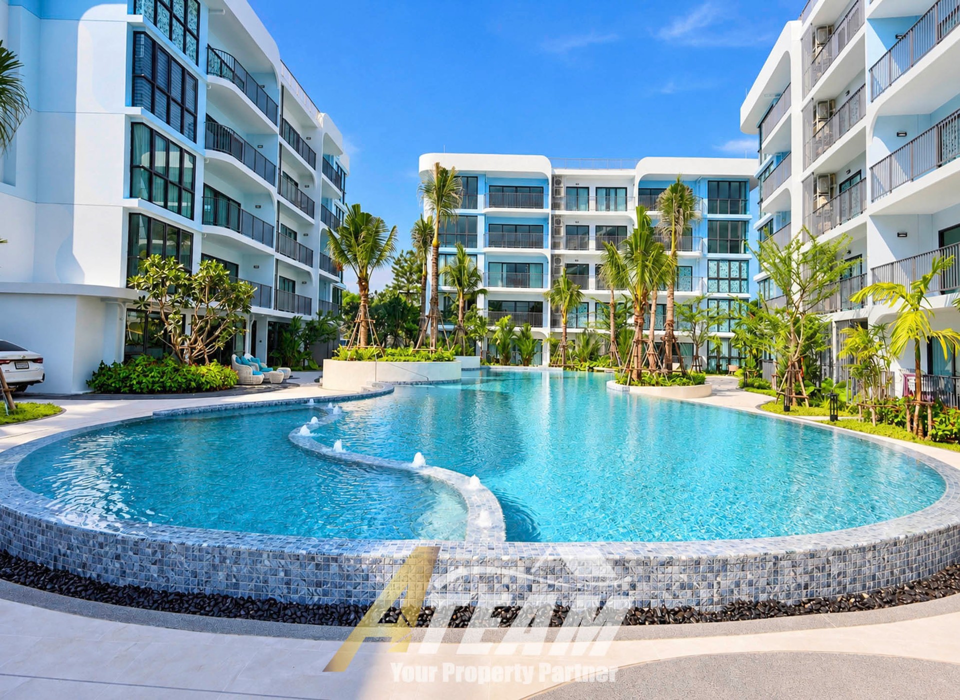 Détendez-vous et profitez de la vie côtière – Appartement 2 chambres à Supalai Kram