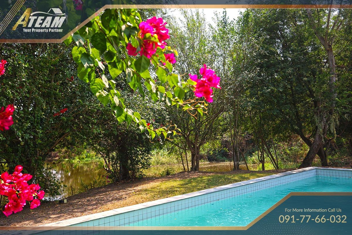 House for sale huahin poolvilla luxury Lakeside 5bedroom garden46