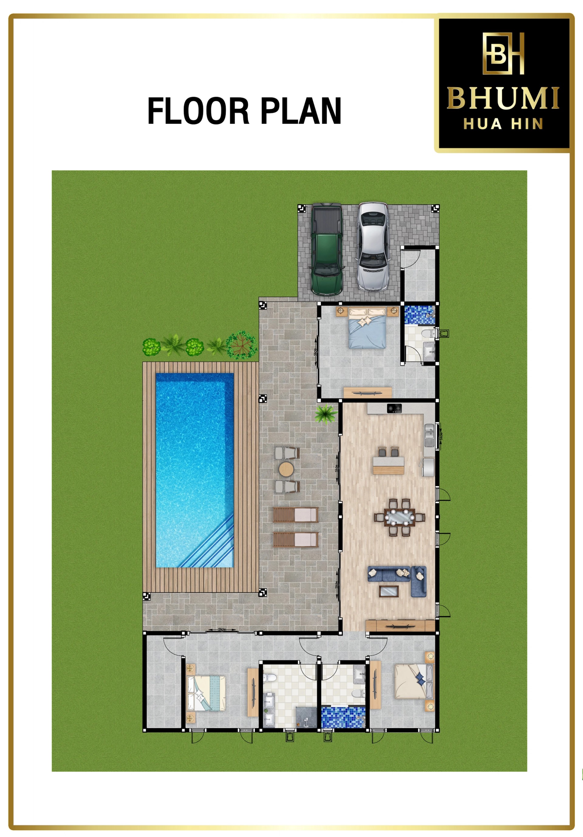 BHUMI Hua Hin – Villas de luxe avec piscine sur de vastes terrains privés