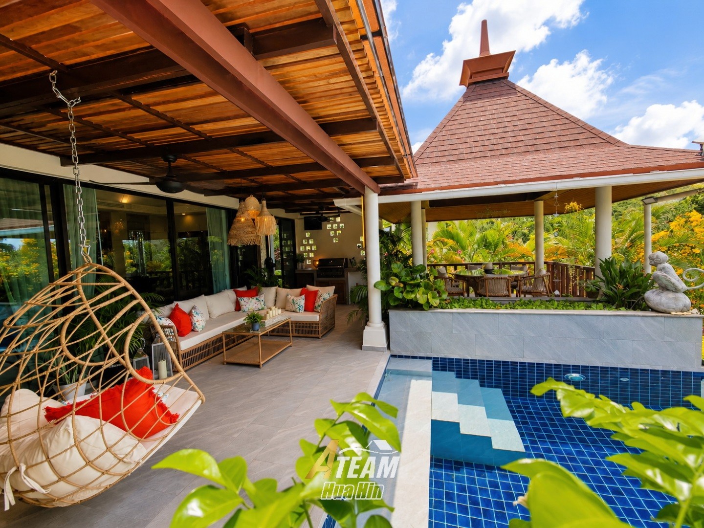 ---RÉSERVÉ-- Spacieuse villa de 3 chambres avec piscine et vue sur la montagne – Panorama Village, Khao Tao