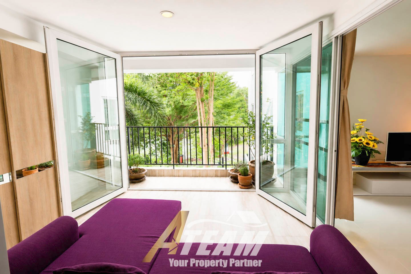 Appartement spacieux d'angle avec 1 chambre à vendre – The Pride Hua Hin