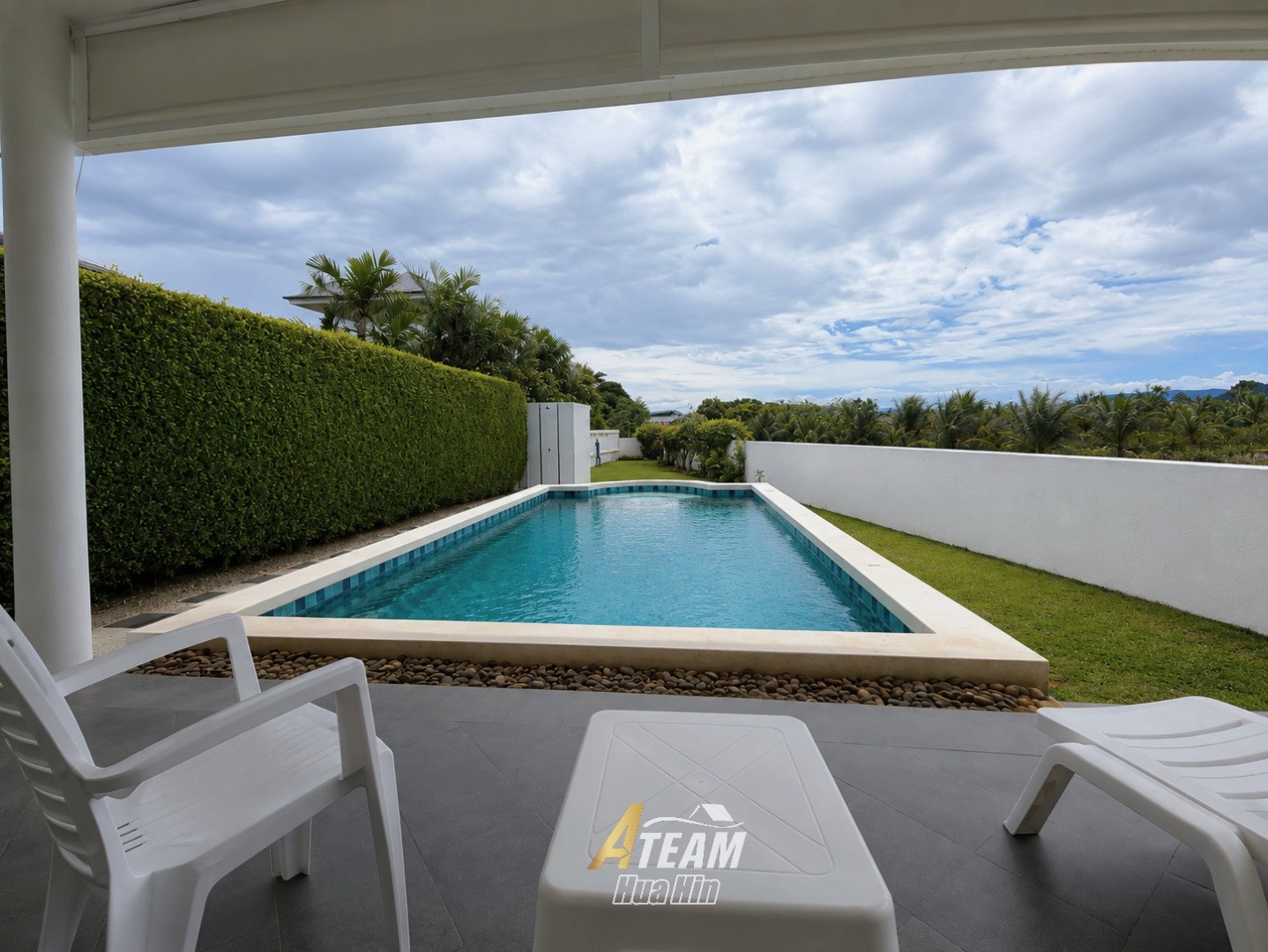Villa avec piscine élégante de 2 chambres offrant une vue sur les champs d’ananas – Wang Pong, Pranburi