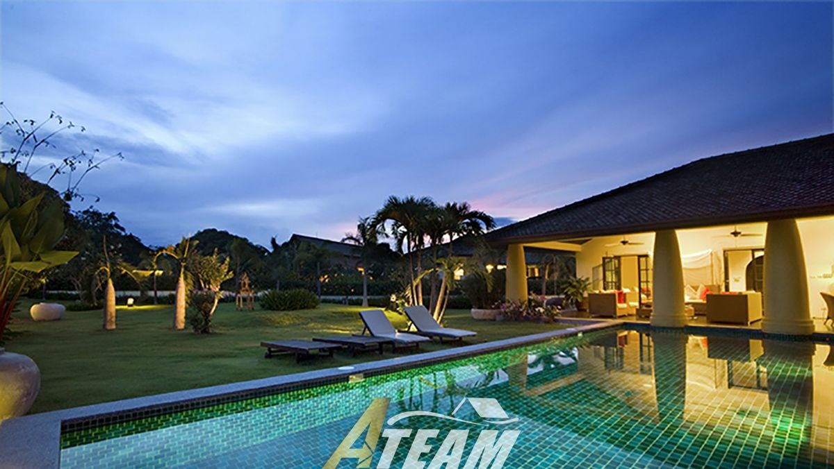 Bali-style-pool-villa-soi-114-for-sale-hua-hin-night-pool-2