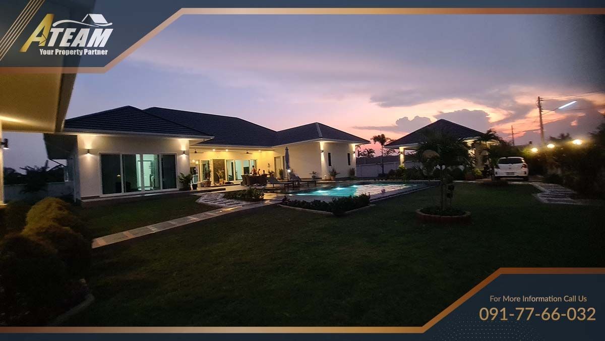 luxury 5 bedrooms on 2 rais resale development Hua Hin50