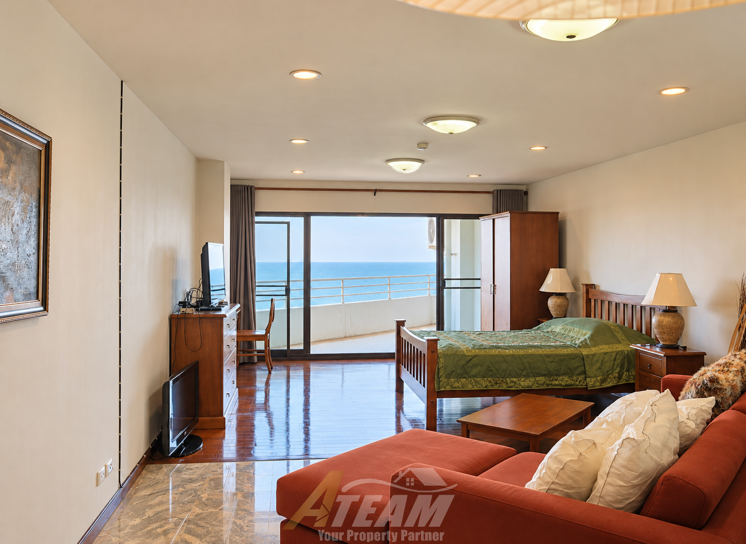 Studio avec vue sur mer à louer au Palm Pavilion – Hua Hin