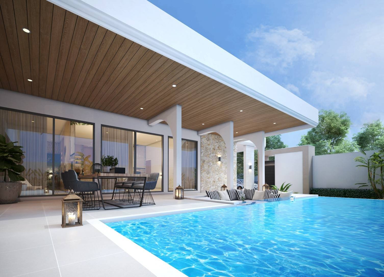 Vie luxueuse dans une villa boutique privée à Hua Hin – emplacement privilégié sur Soi 102