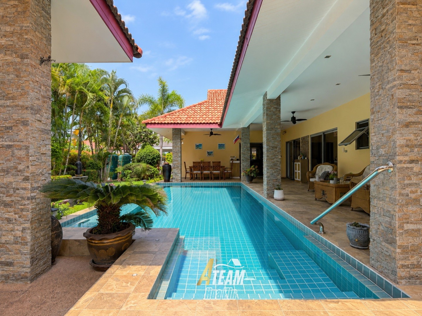 Villa avec piscine de 3 chambres à louer à Wijittra, à Hin lek fai