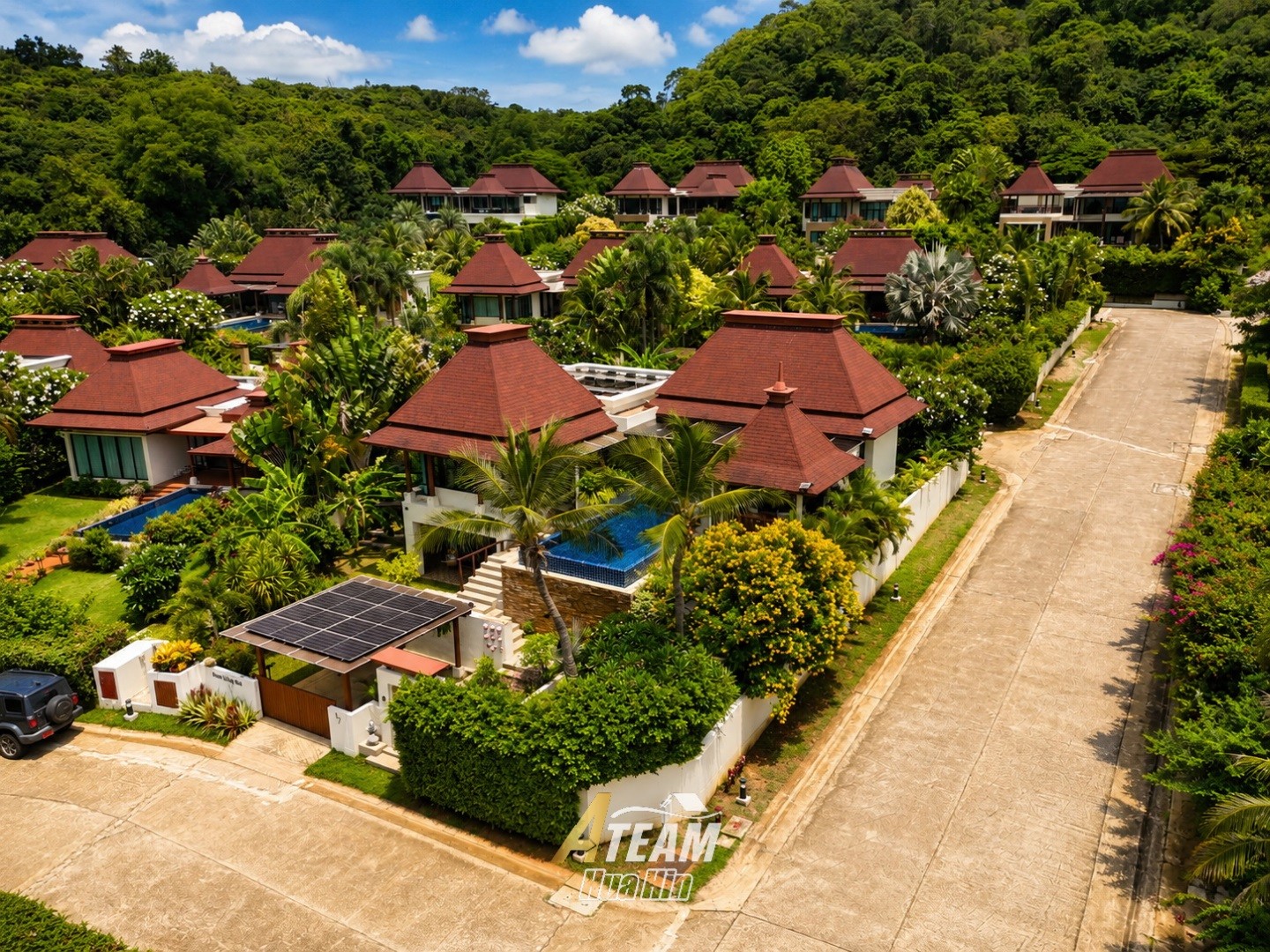 ---RÉSERVÉ-- Spacieuse villa de 3 chambres avec piscine et vue sur la montagne – Panorama Village, Khao Tao