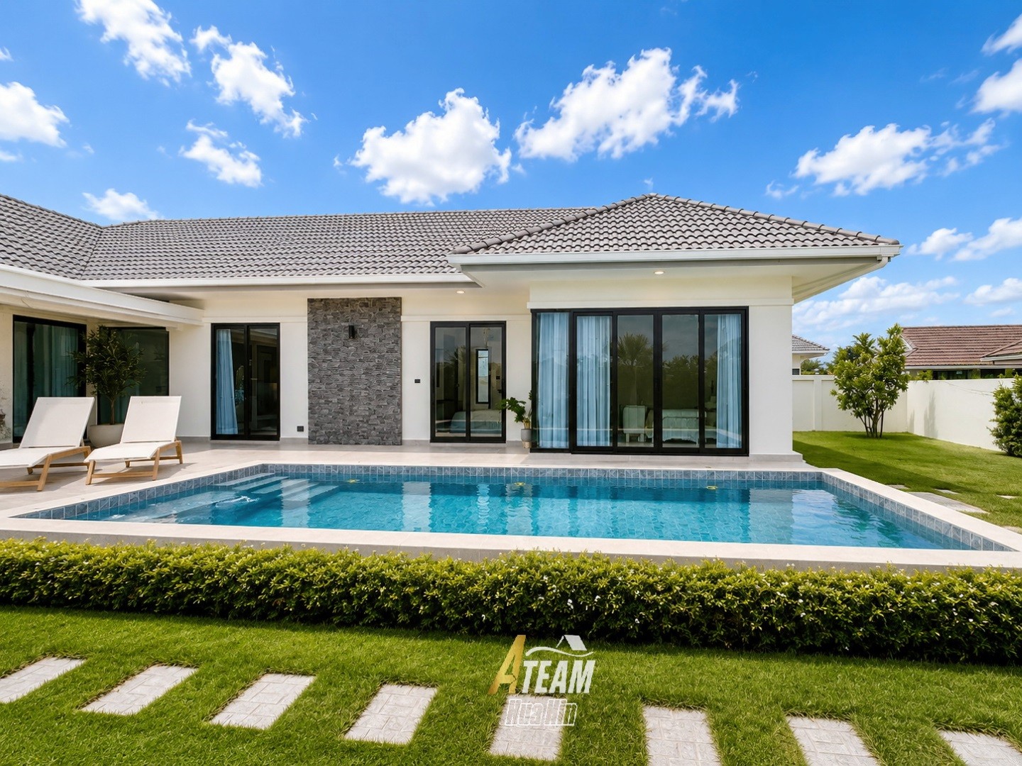 Villa avec piscine neuve de 3 chambres à vendre - Soi 112