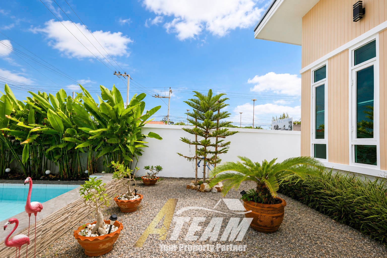 Villa de 3 chambres avec piscine privée à vendre – ABC Pool Village, Cha-am