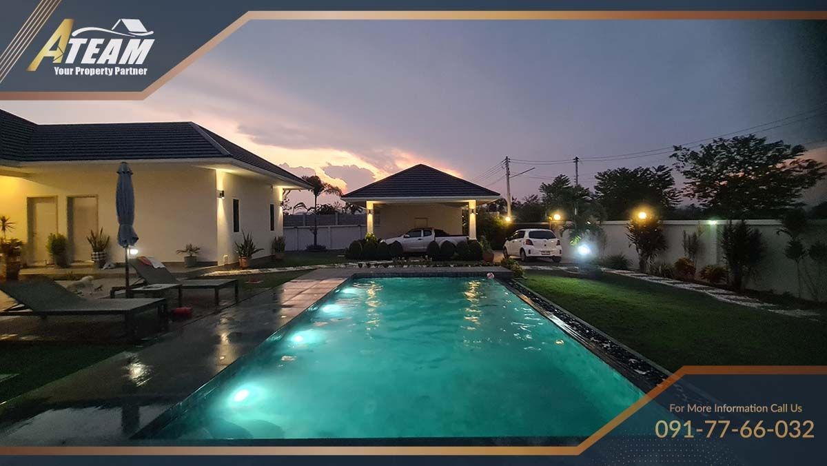 luxury 5 bedrooms on 2 rais resale development Hua Hin52