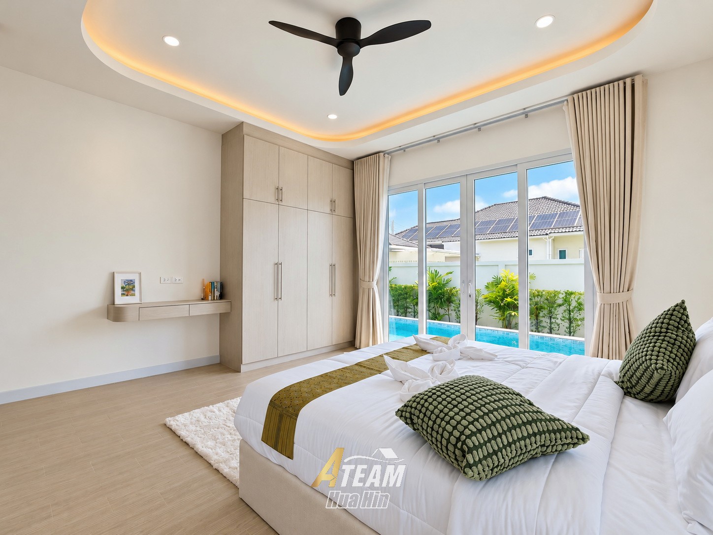 Villa neuve de 3 chambres avec piscine à vendre à Hua Hin Soi 88