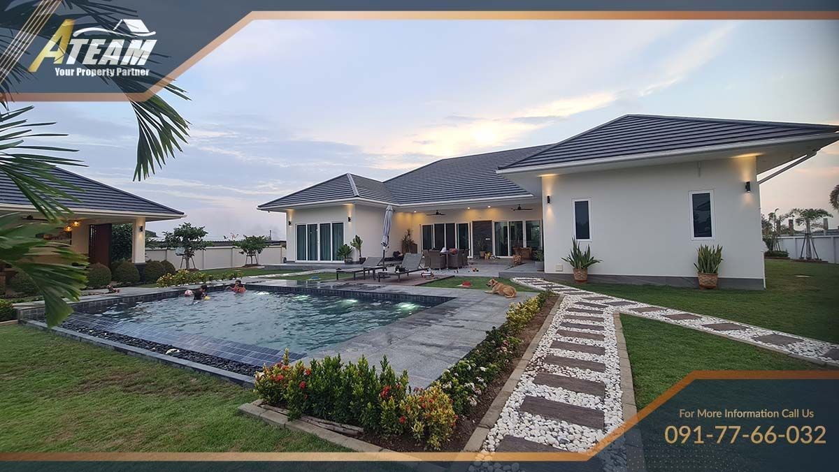 luxury 5 bedrooms on 2 rais resale development Hua Hin61