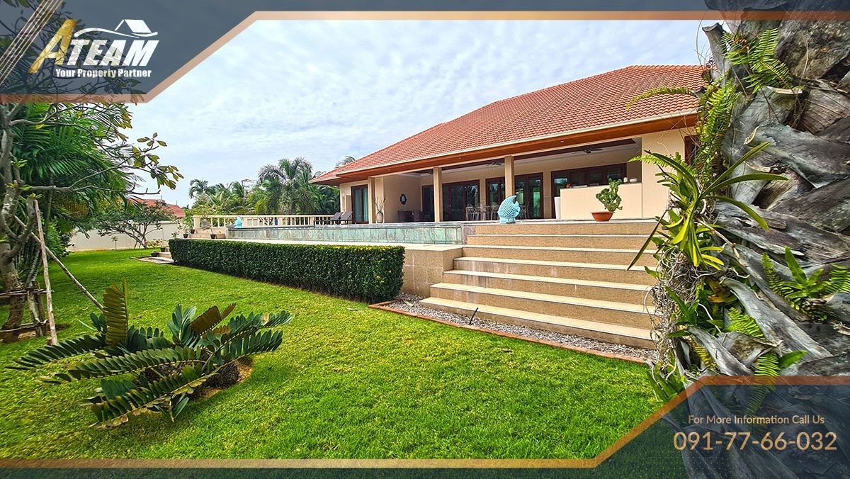 luxury massive pool villa sam roi yod resale development44