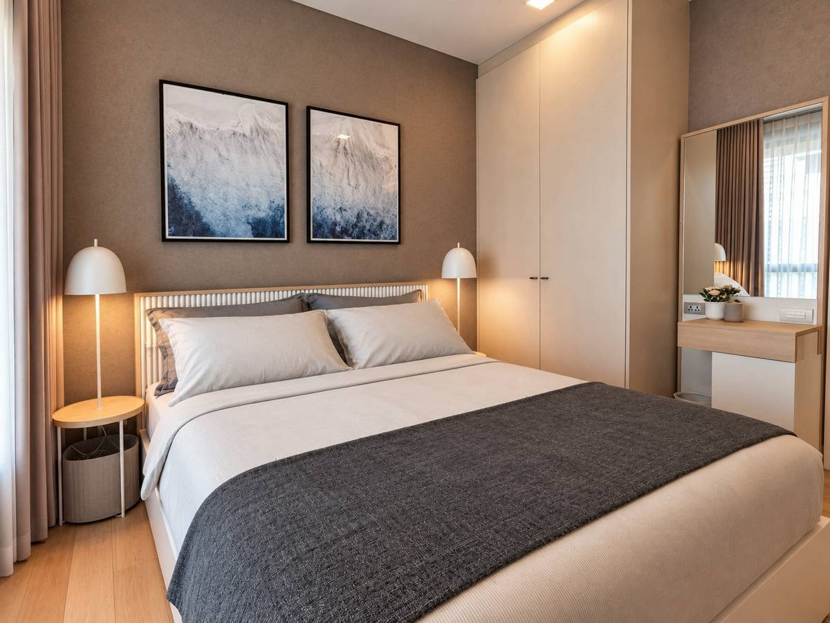 Appartement spacieux de 2 chambres avec vue sur piscine à louer à Marrakesh Hua Hin
