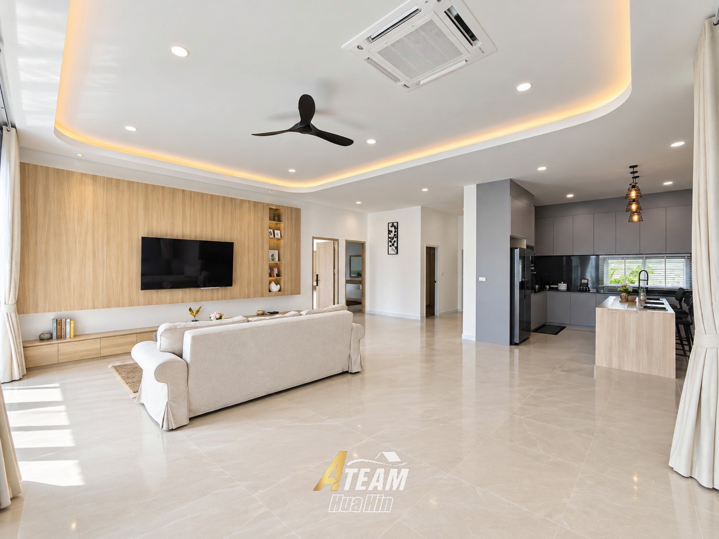 Villa neuve de 3 chambres avec piscine à vendre à Hua Hin Soi 88