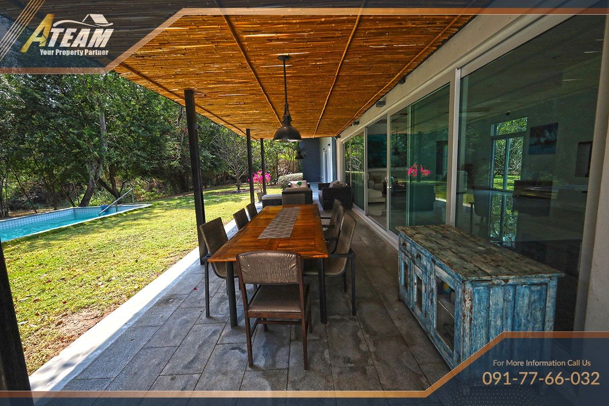 House for sale huahin poolvilla luxury Lakeside 5bedroom garden45