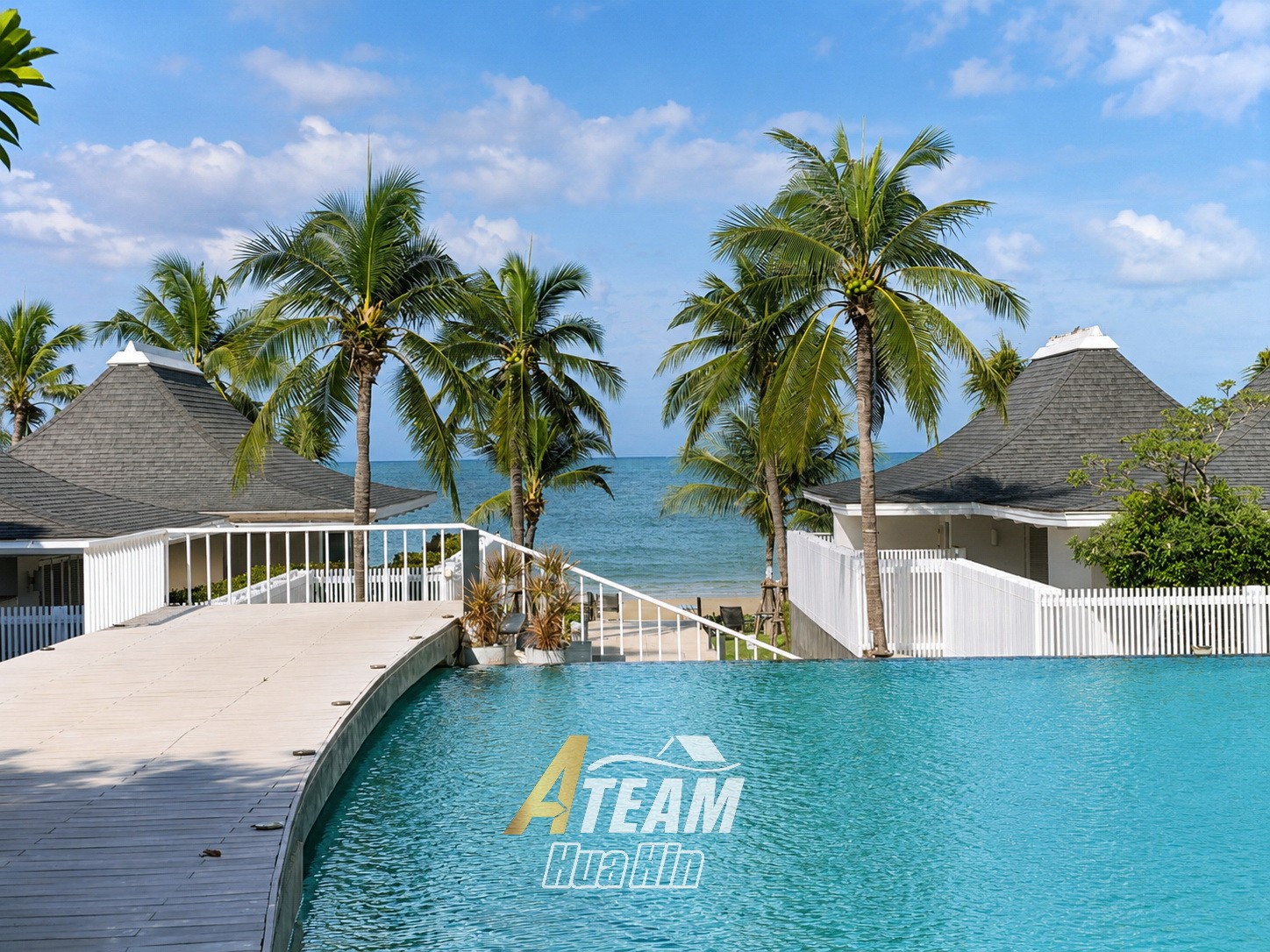 Appartement en bord de mer de 2 chambres avec vue sur la mer, acceptant les animaux, à Malibu Khao Tao