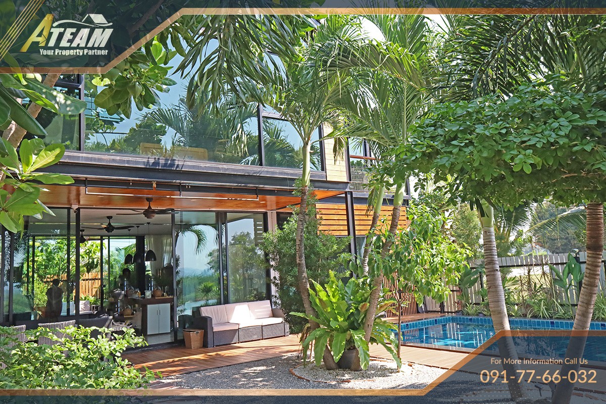 Villa unique de 5 chambres avec piscine au bord de la rivière à Pak Nam Pran