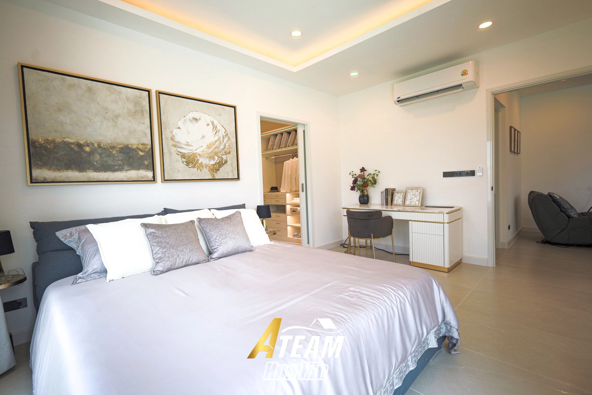 Villa moderne avec piscine de 3 chambres à La Vallee Raintree Residence, Thap Tai