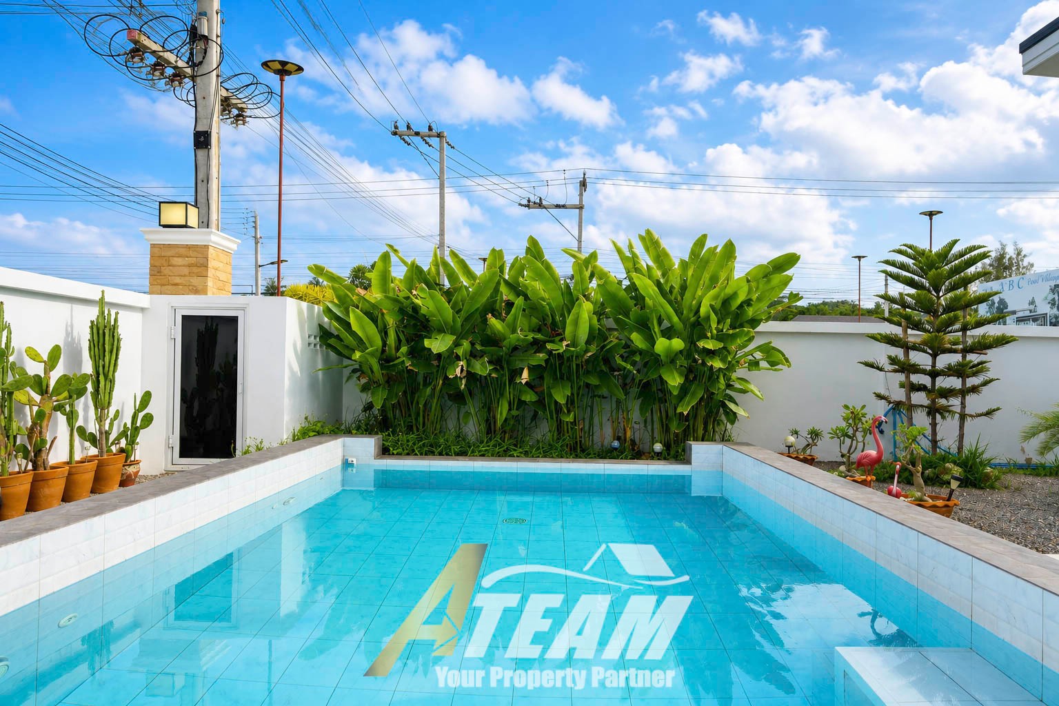 Villa de 3 chambres avec piscine privée à vendre – ABC Pool Village, Cha-am