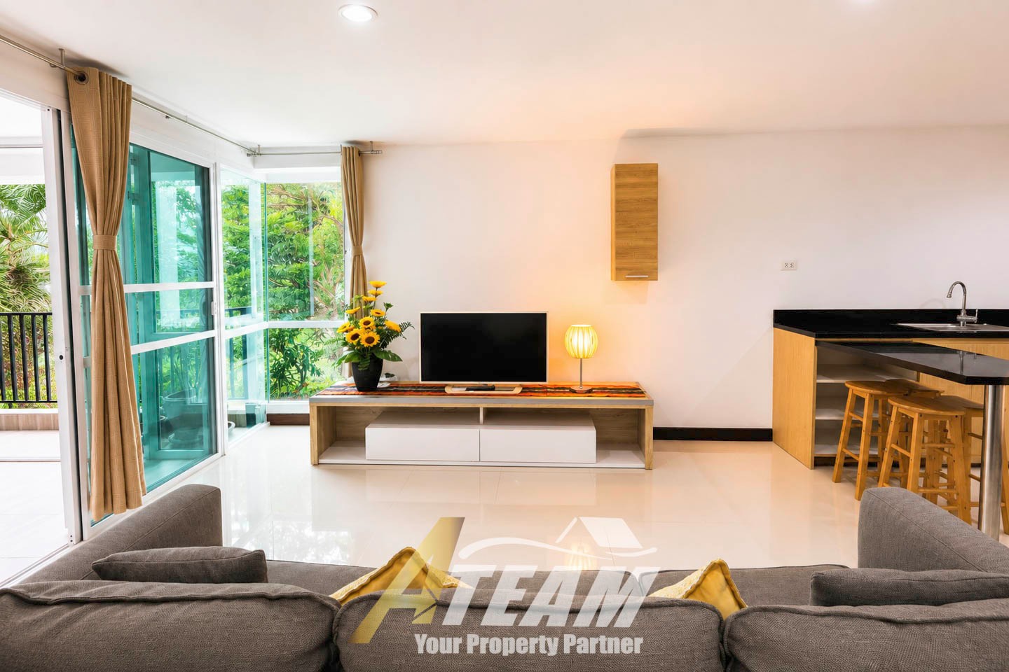 Appartement spacieux d'angle avec 1 chambre à vendre – The Pride Hua Hin