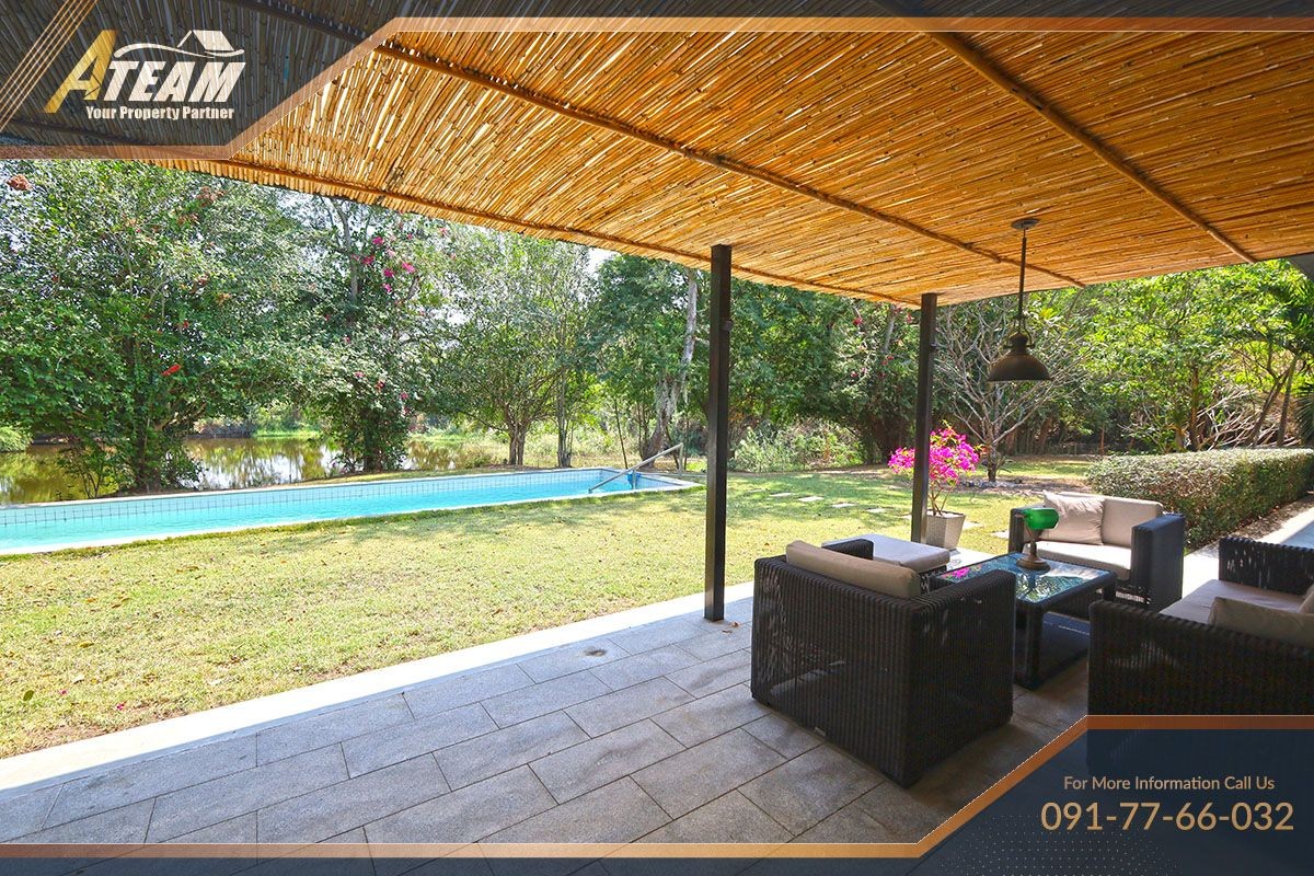 House for sale huahin poolvilla luxury Lakeside 5bedroom garden42