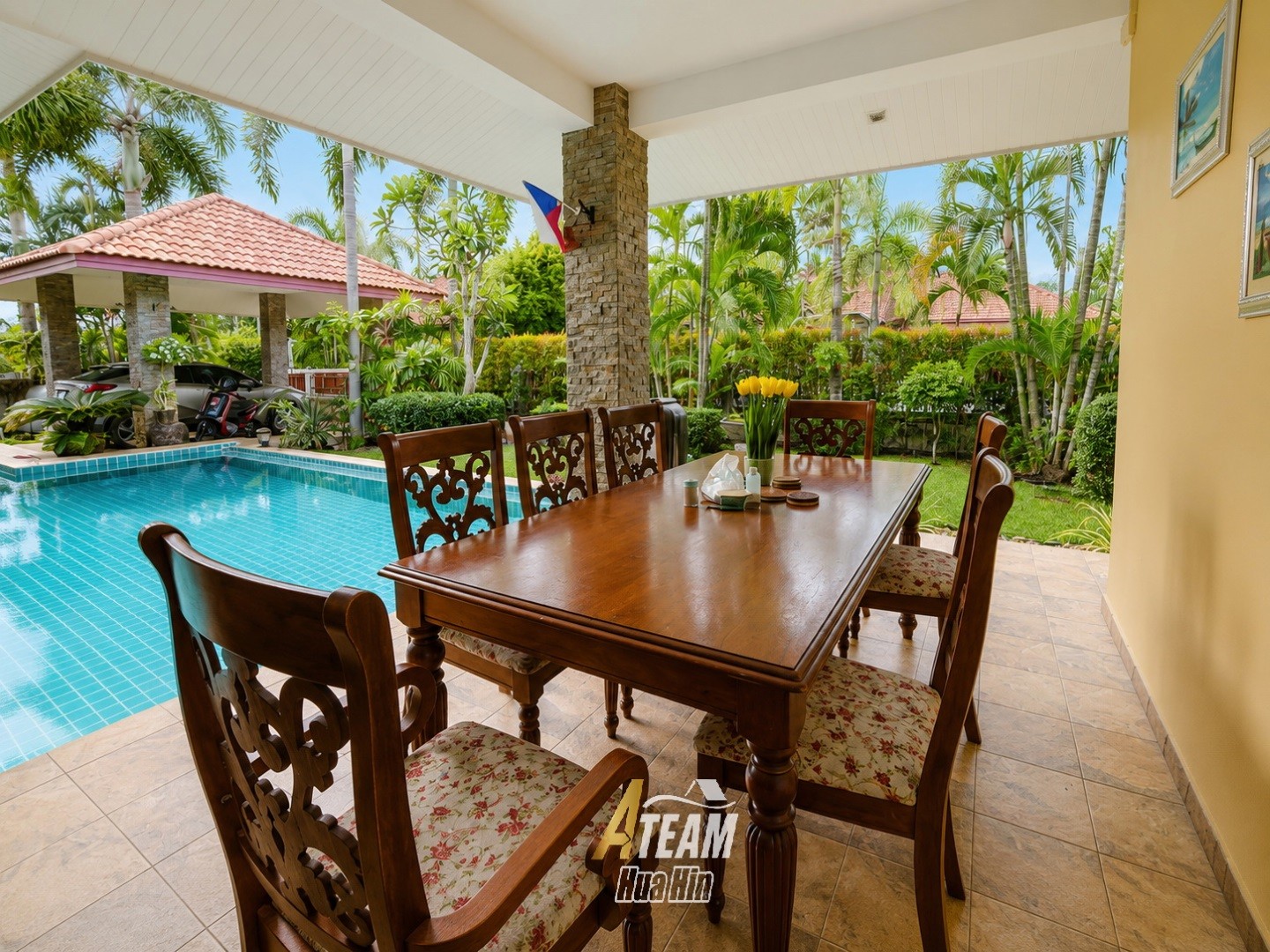 Villa avec piscine de 3 chambres à louer à Wijittra, à Hin lek fai