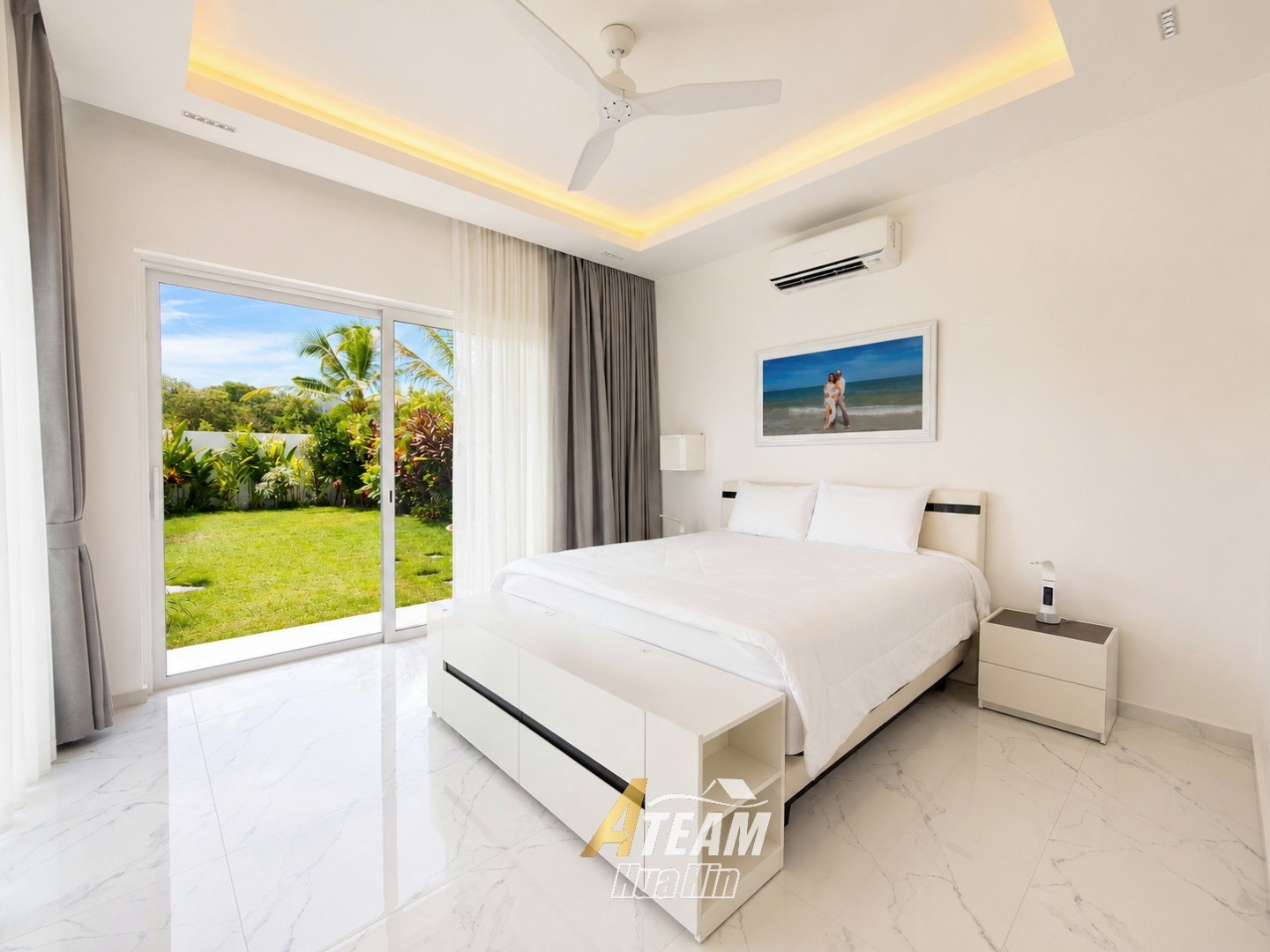 Villa de luxe avec grand terrain et vue sur les montagnes