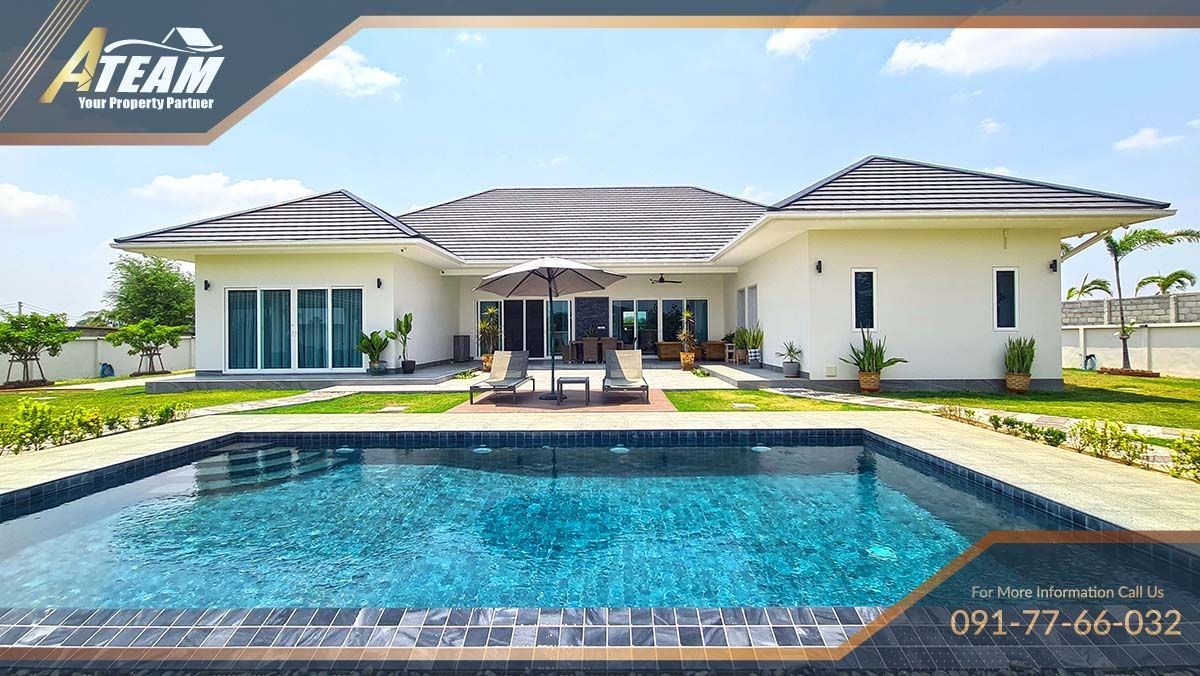 luxury 5 bedrooms on 2 rais resale development Hua Hin48