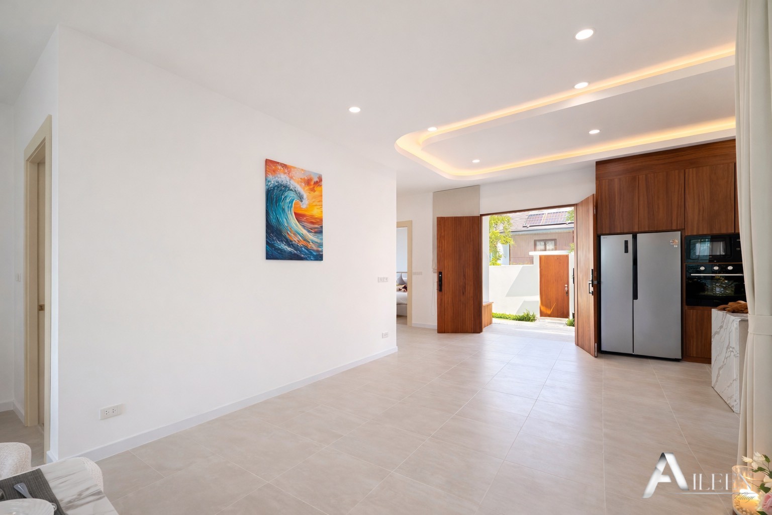 Belle villa avec 3 chambres, 3 salles de bains et piscine dans un quartier résidentiel paisible