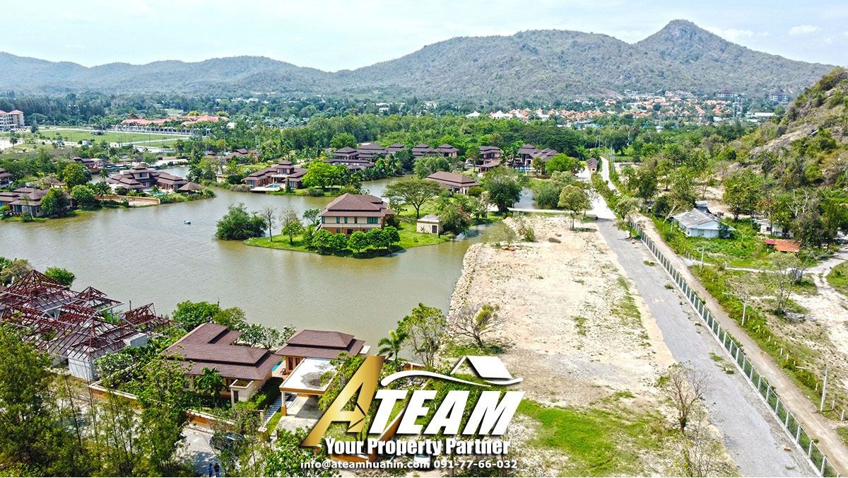 Lakeside-poolvilla-for-sale-hua-hin-Takiap-drone2