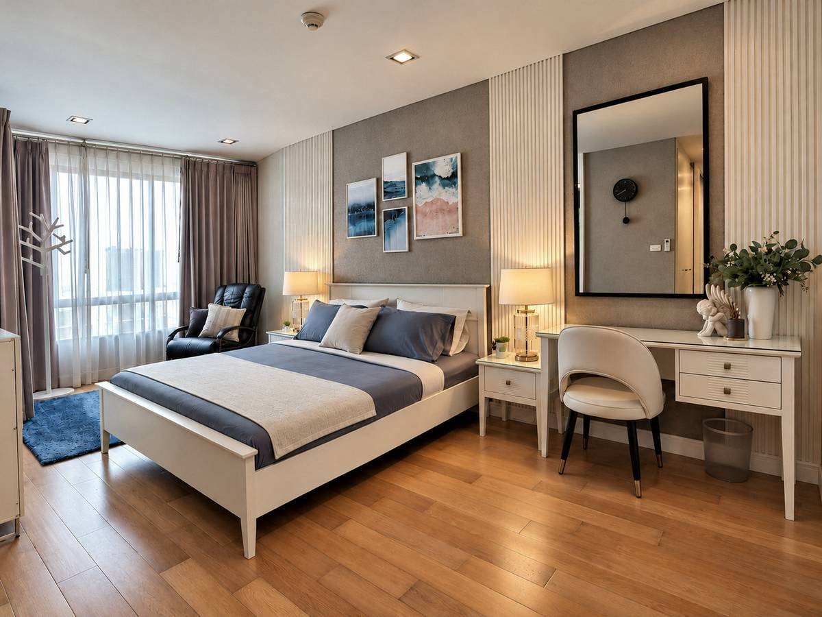 Appartement spacieux de 2 chambres avec vue sur piscine à louer à Marrakesh Hua Hin