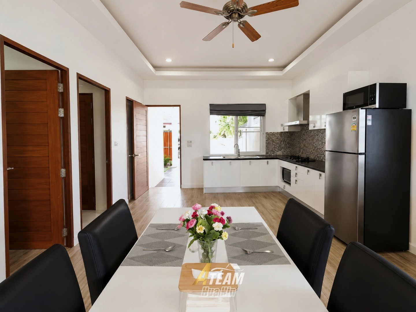 Villa avec piscine élégante de 2 chambres offrant une vue sur les champs d’ananas – Wang Pong, Pranburi