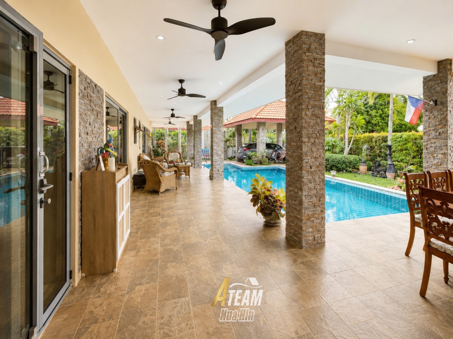Villa avec piscine de 3 chambres à louer à Wijittra, à Hin lek fai