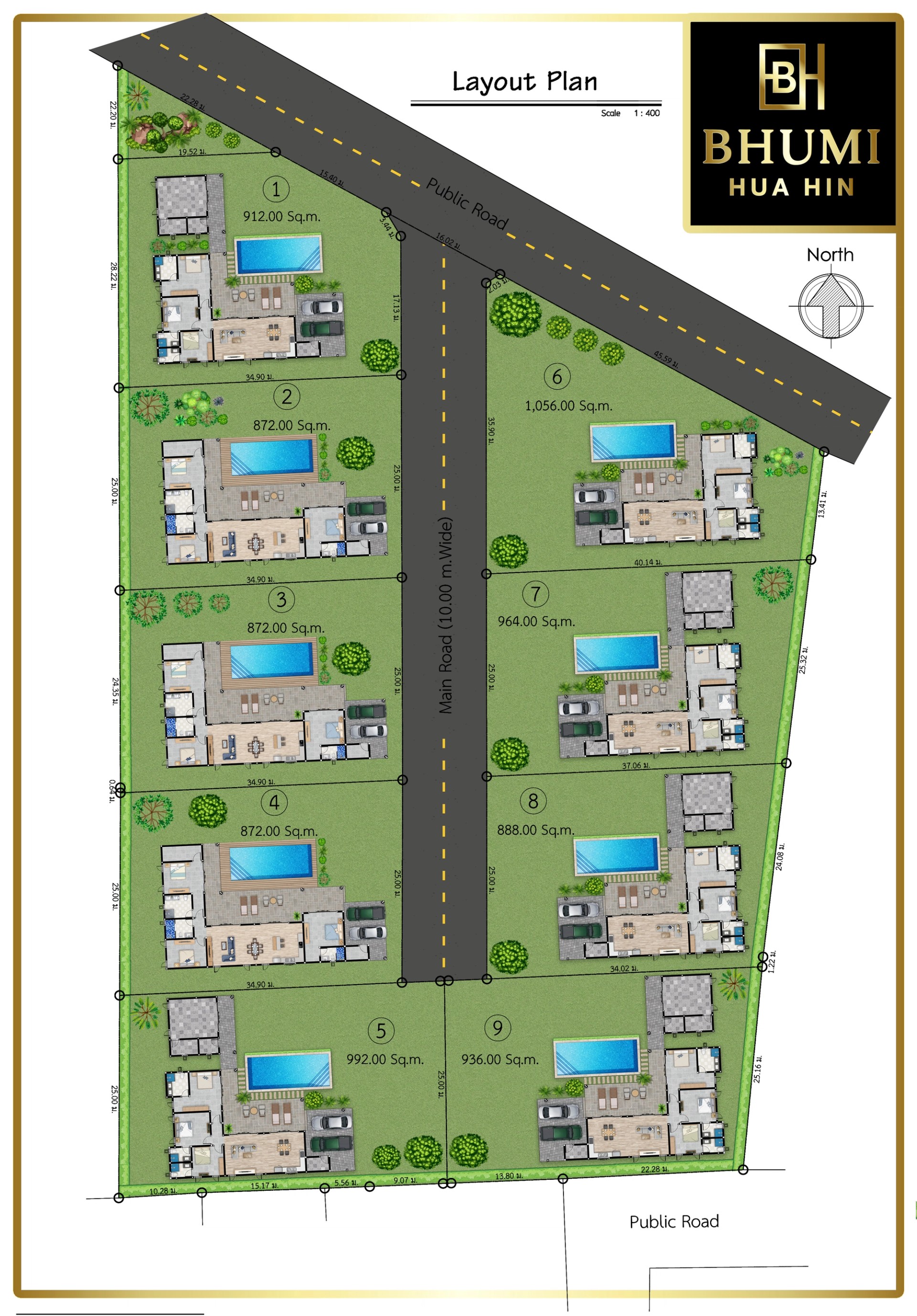 BHUMI Hua Hin – Villas de luxe avec piscine sur de vastes terrains privés