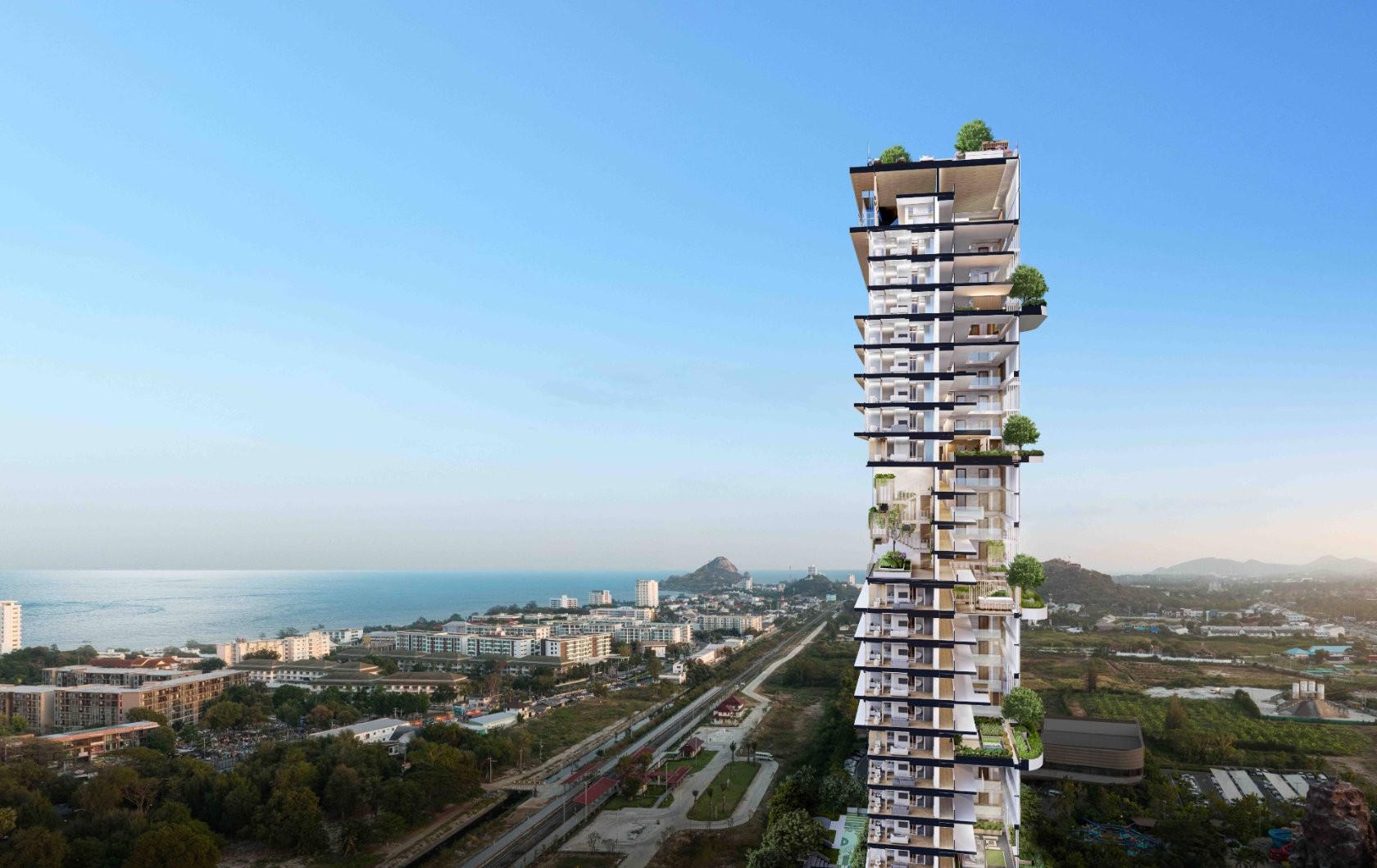 Appartement d’angle 1 Bedroom Plus avec vue sur la mer