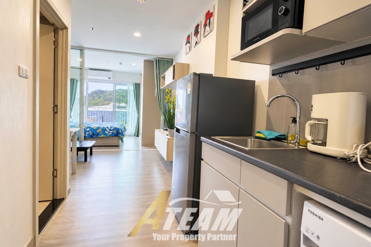 Appartement élégant à Supalai Blue Whale Hua Hin – 33,05 m² | 16 000 THB/mois