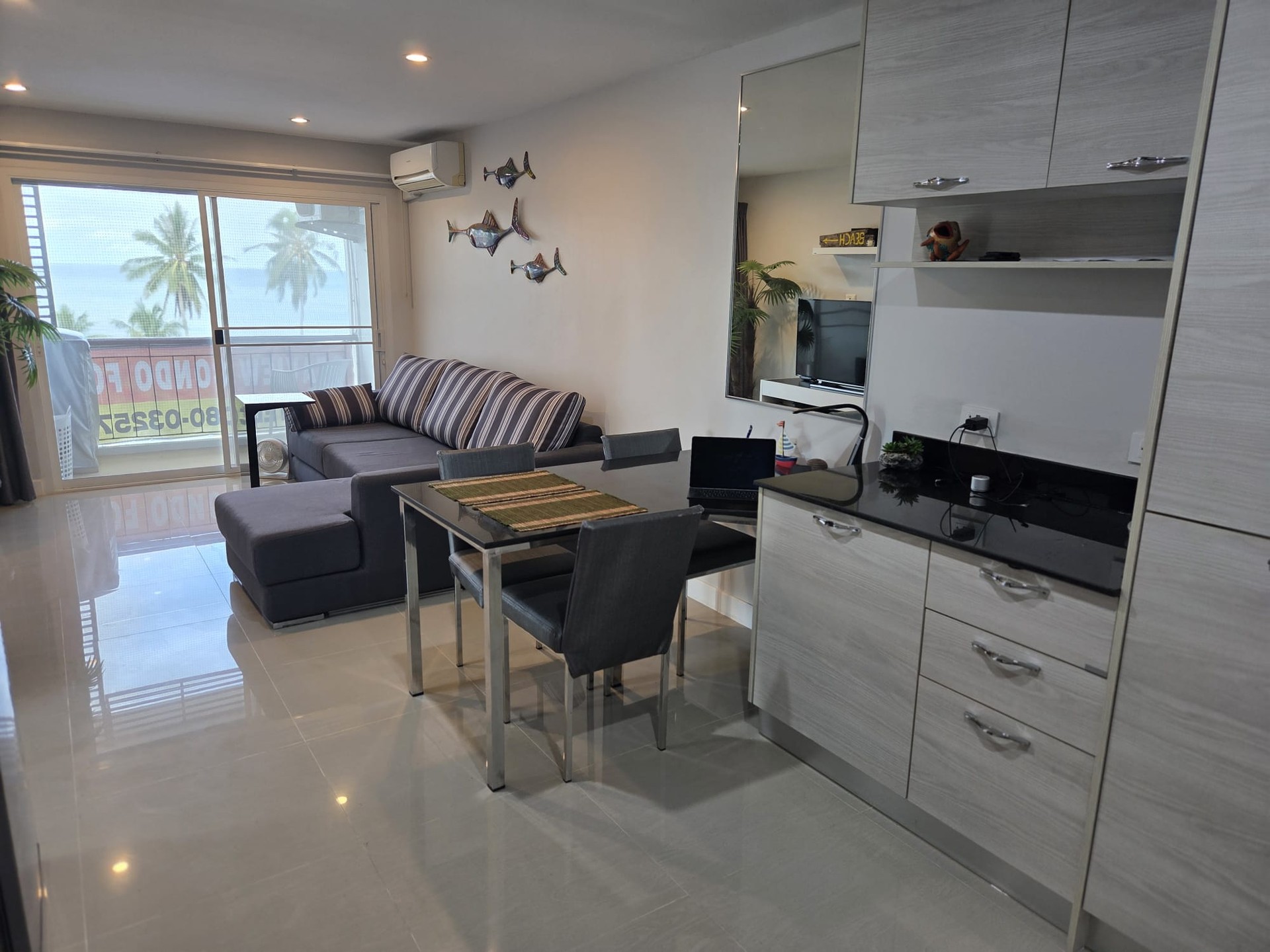 Appartement de 54 m² en bord de mer à Ban-Saphan