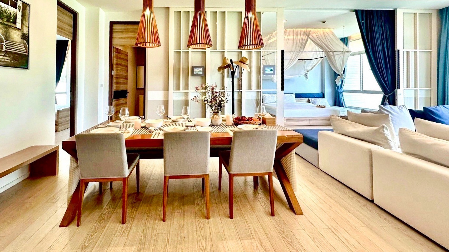 Condo de luxe de 3 chambres en bord de mer à vendre à Wan Vayla Hua Hin, Khao Tao