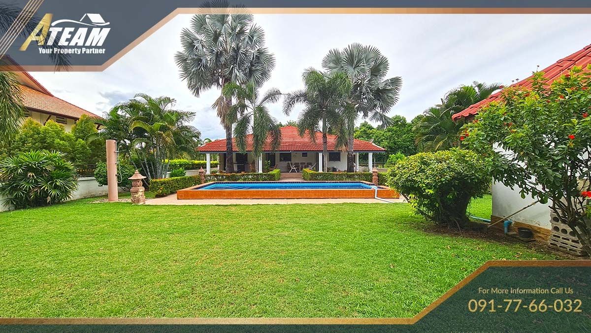 huahin house for sale chaam pool villa 3bed 2bath garden land28