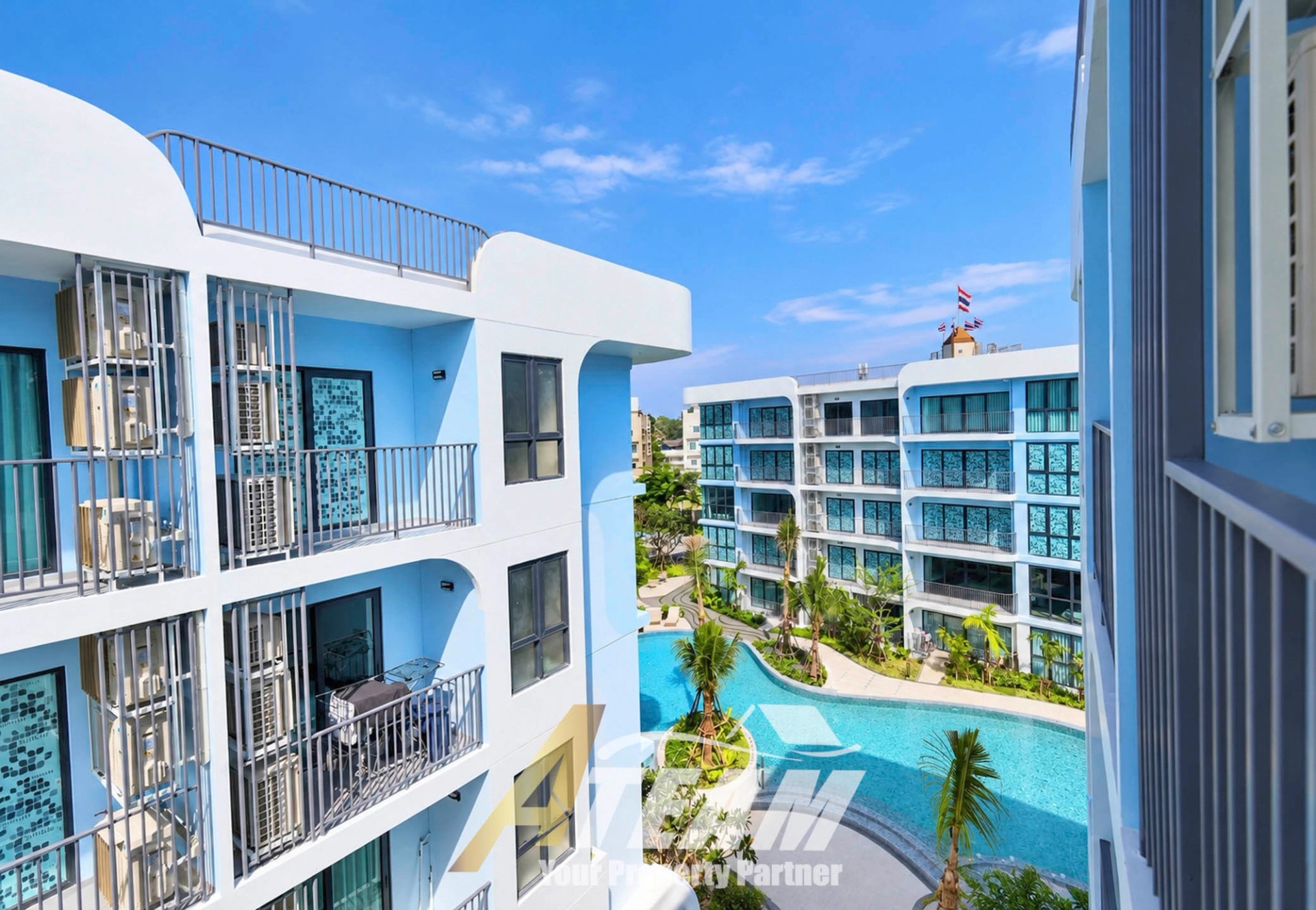 Détendez-vous et profitez de la vie côtière – Appartement 2 chambres à Supalai Kram