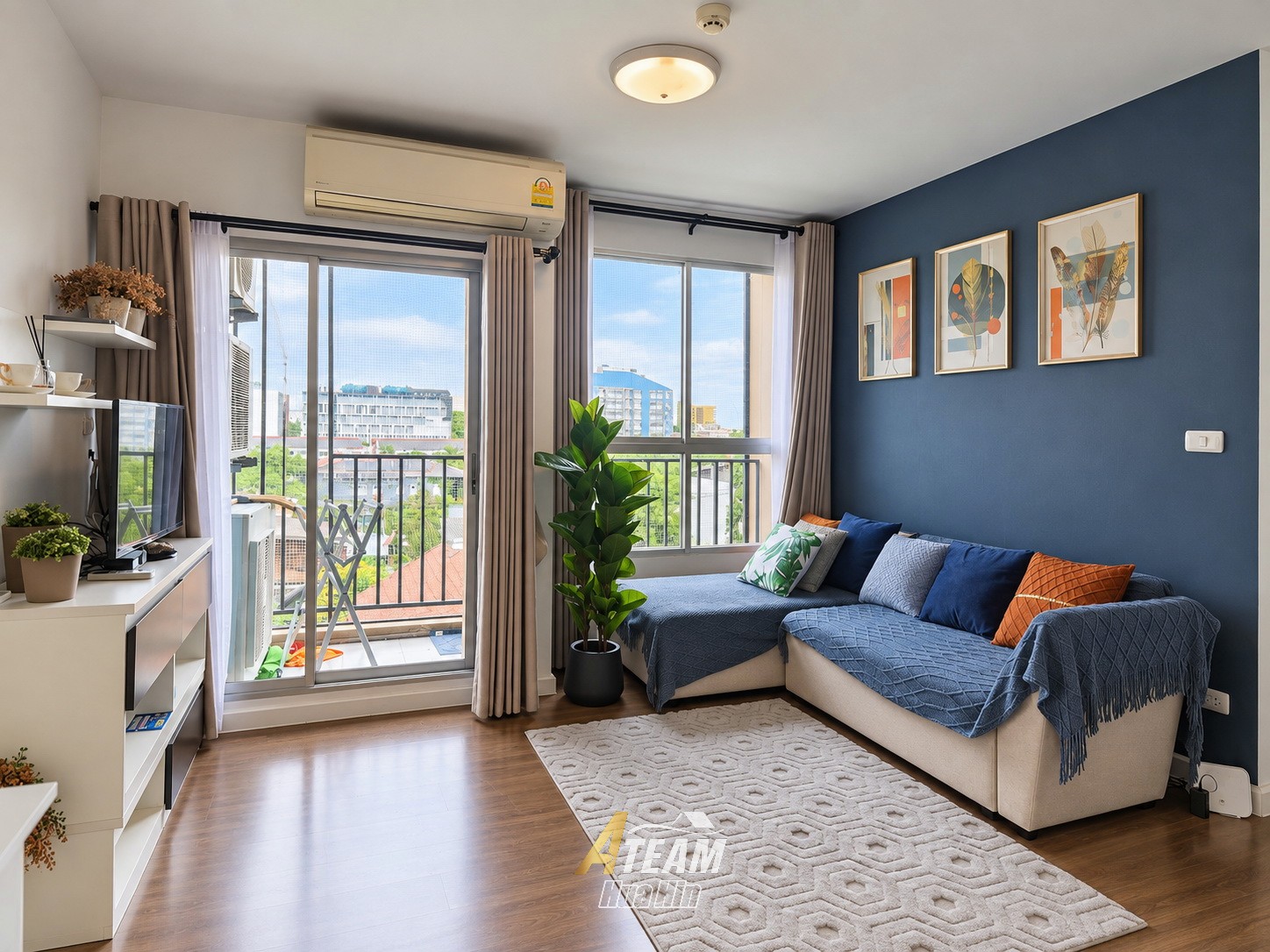 Petit appartement confortable de 2 chambres à louer à Baan Koo Kiang