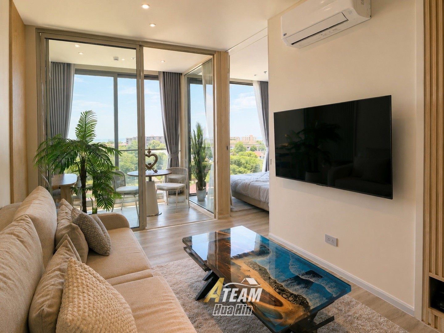 Appartement d’angle 1 Bedroom Plus avec vue sur la mer