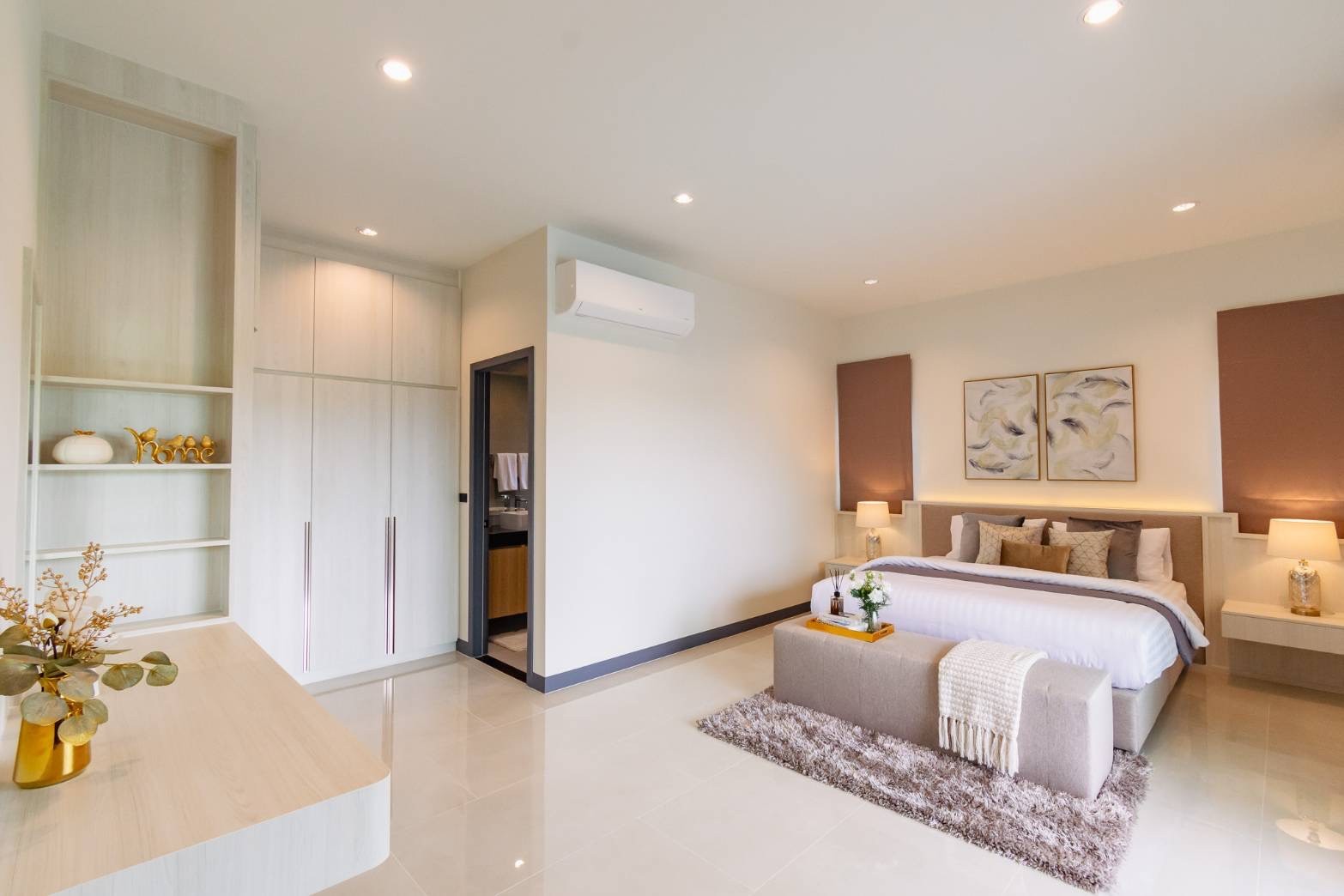 Villa privée avec piscine, 3 chambres et 3 salles de bains, au design élégant